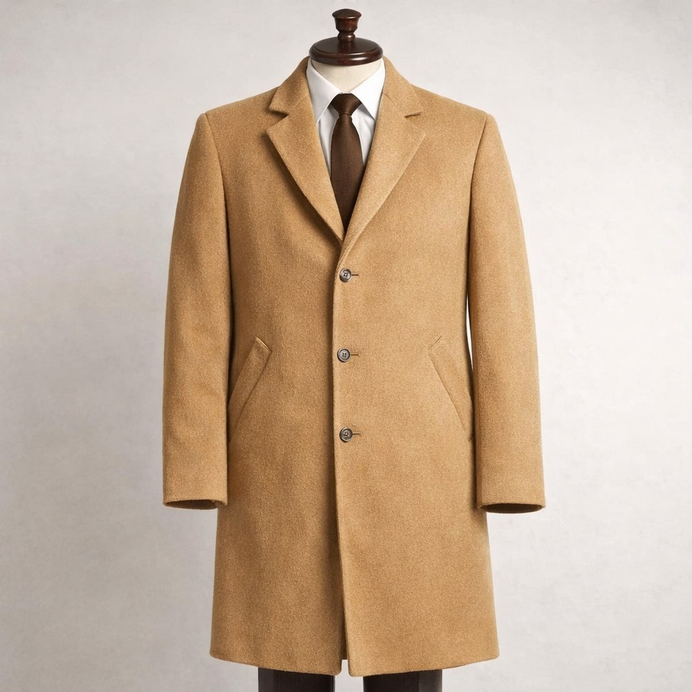 overcoat Wool & Camel Hair Jos. A. Bank Signature Collection  True 44R